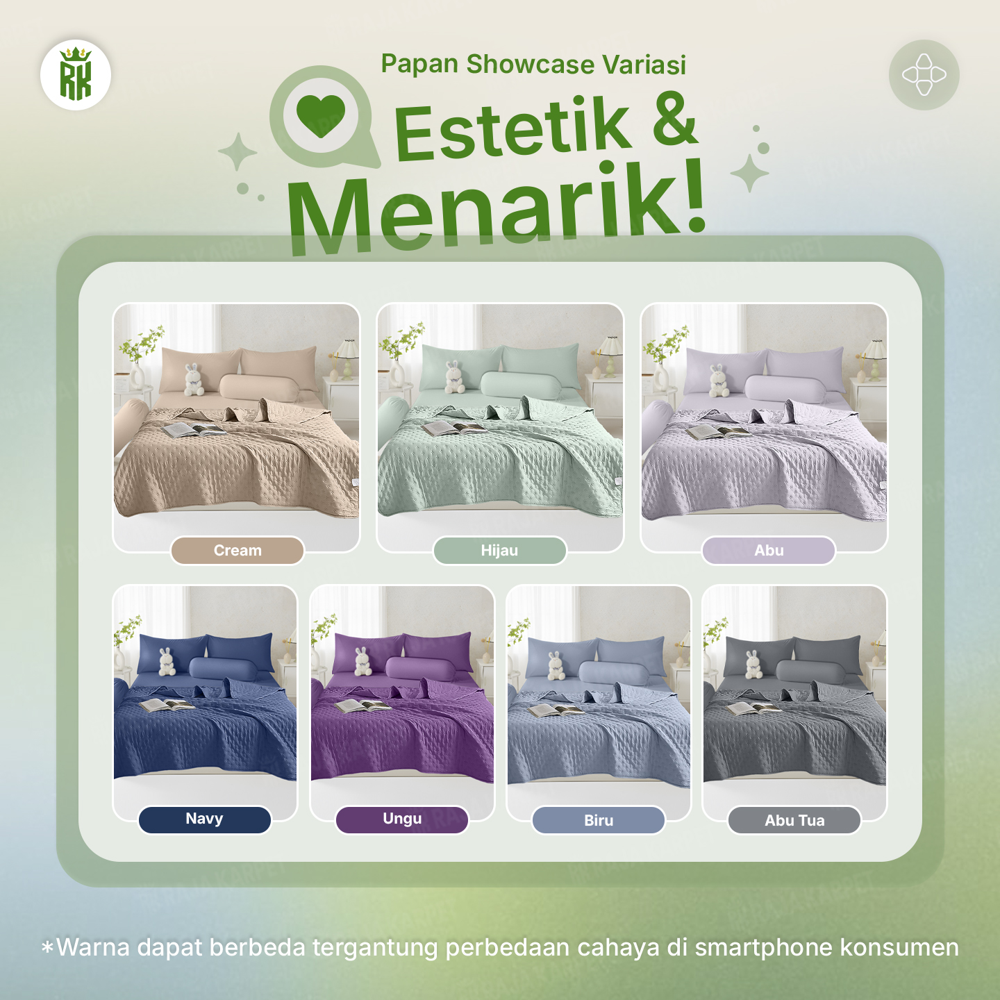 Jual RAJA - Set Selimut Sprei Korean Series Sprei Set Sarung Bantal ...