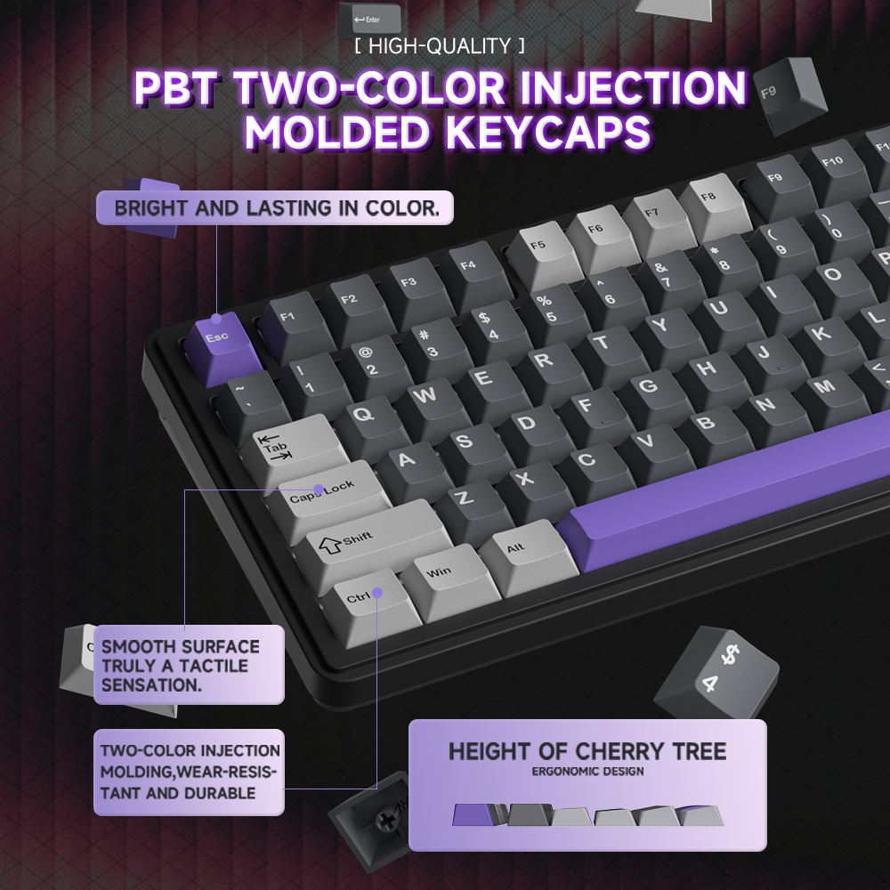 Jual [Paket Hemat] RX75 Tri-Mode RGB Mechanical Keyboard Gasket Mount ...