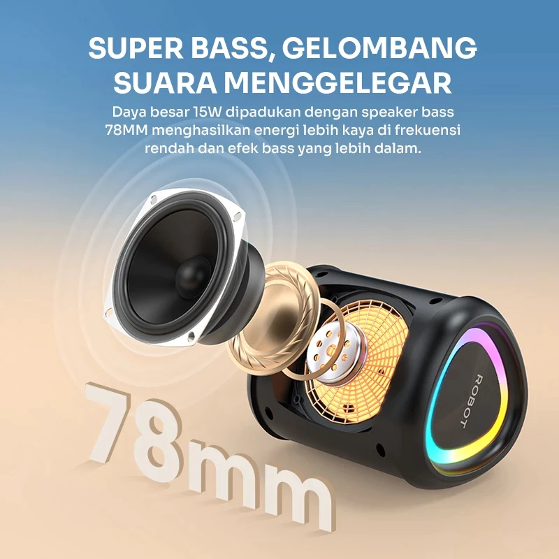 Jual ROBOT Speaker Bluetooth Tahan 20 Jam Pemutaran Suara HD Jernih ...