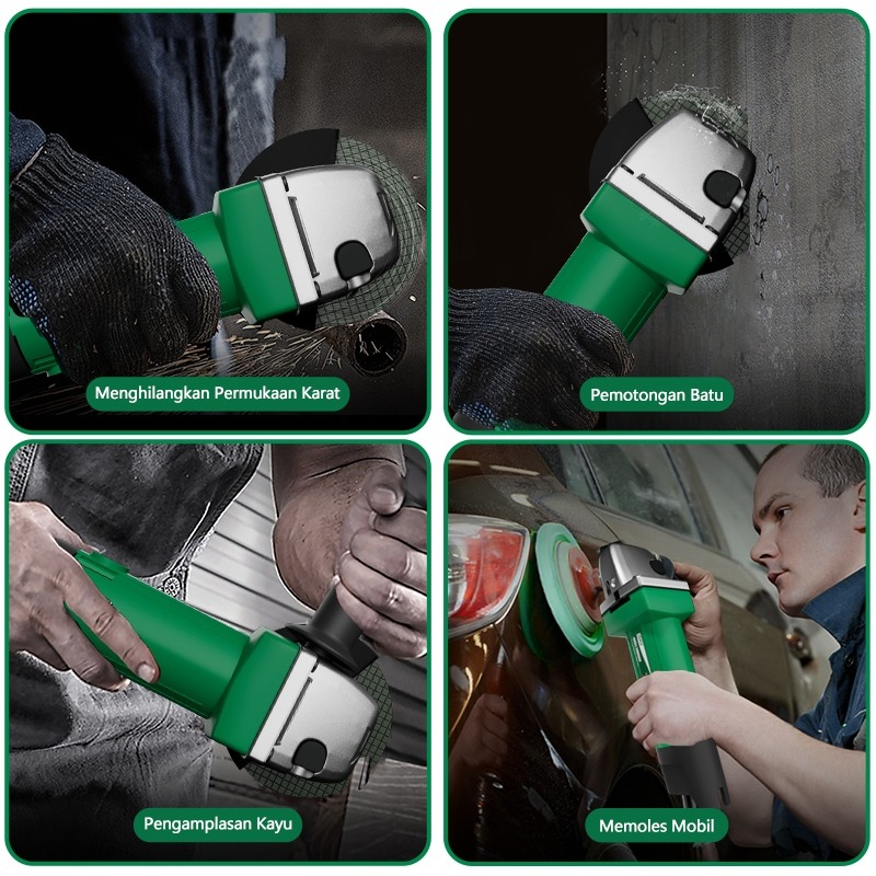 Jual ISKU Paket Power Tools 3 in 1 Mesin Bor Listrik 10mm Gerinda ...