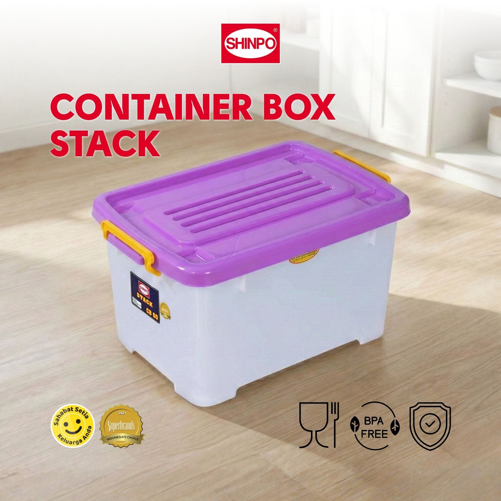 Jual SHINPO Kontainer Plastik Dengan Roda Stack Container Box Kotak ...