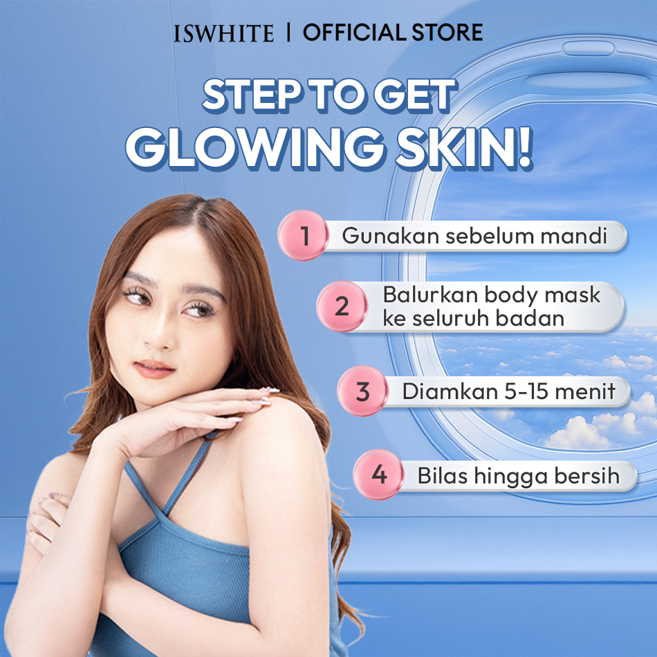 Jual [ MASKER PENCERAH BADAN ] ISWHITE Ultimate Brightening Body Mask ...