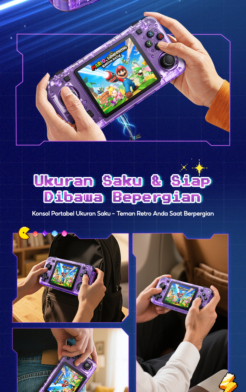 Jual Kiumo Game Bot R36H Retro Handheld Game Console Gameboy 3.5