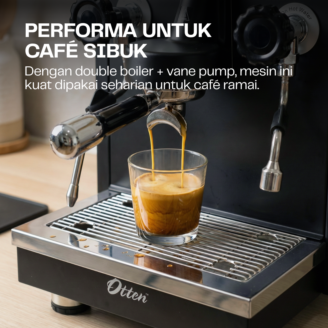 Jual Otten - Commercial Espresso Machine 1GR with Double Boiler (Castro ...