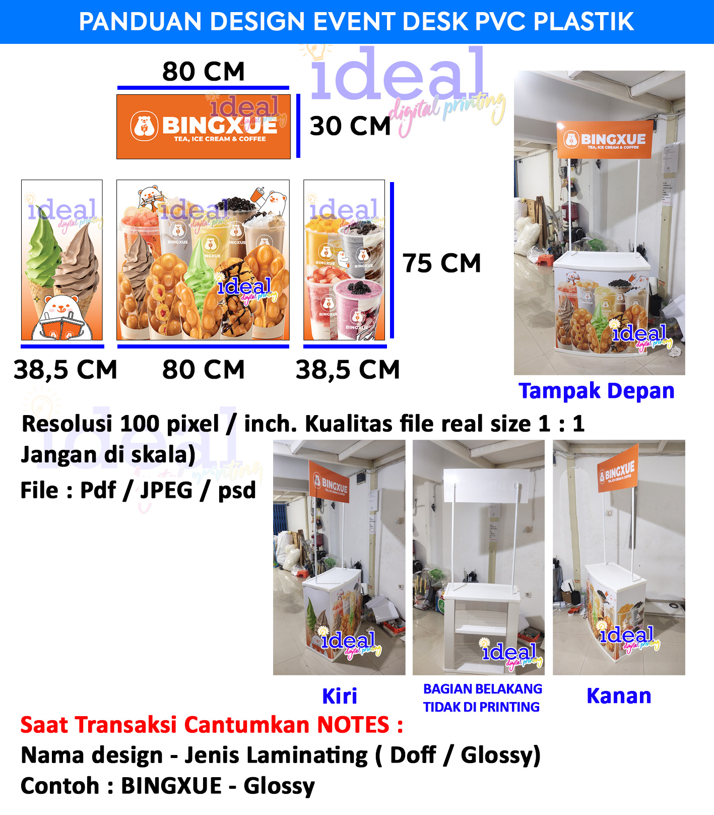 Jual Event desk meja jualan meja promosi meja lipat pvc import ...