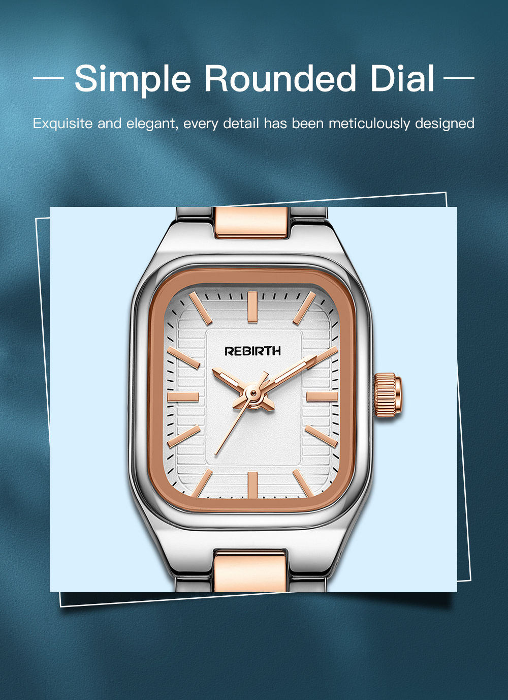 Jual Rebirth Jam Tangan Wanita Anti Air Original Korea Elegan Tali ...