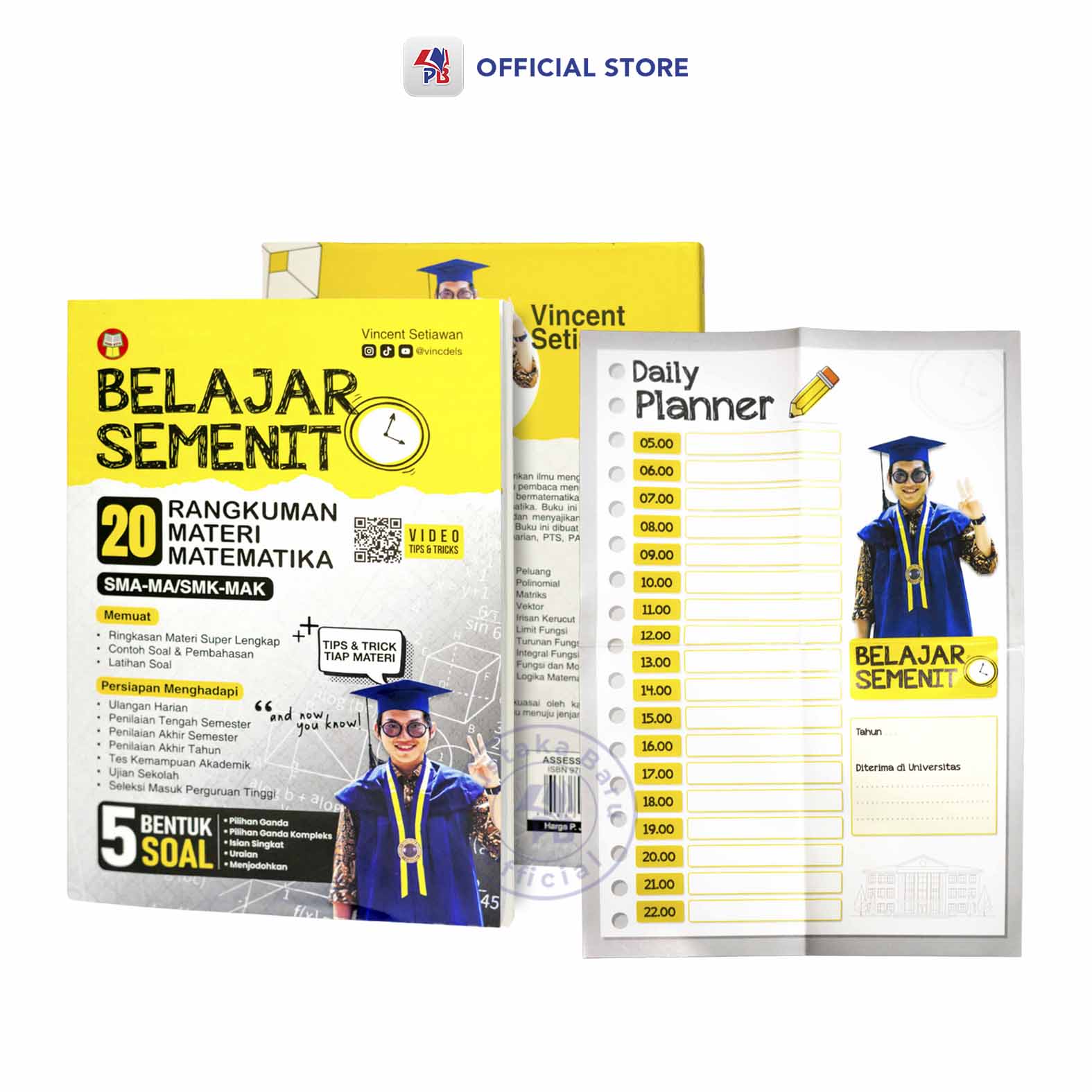 Jual Buku Matematika SMA SMK / Belajar Semenit : 20 Rangkuman Materi ...