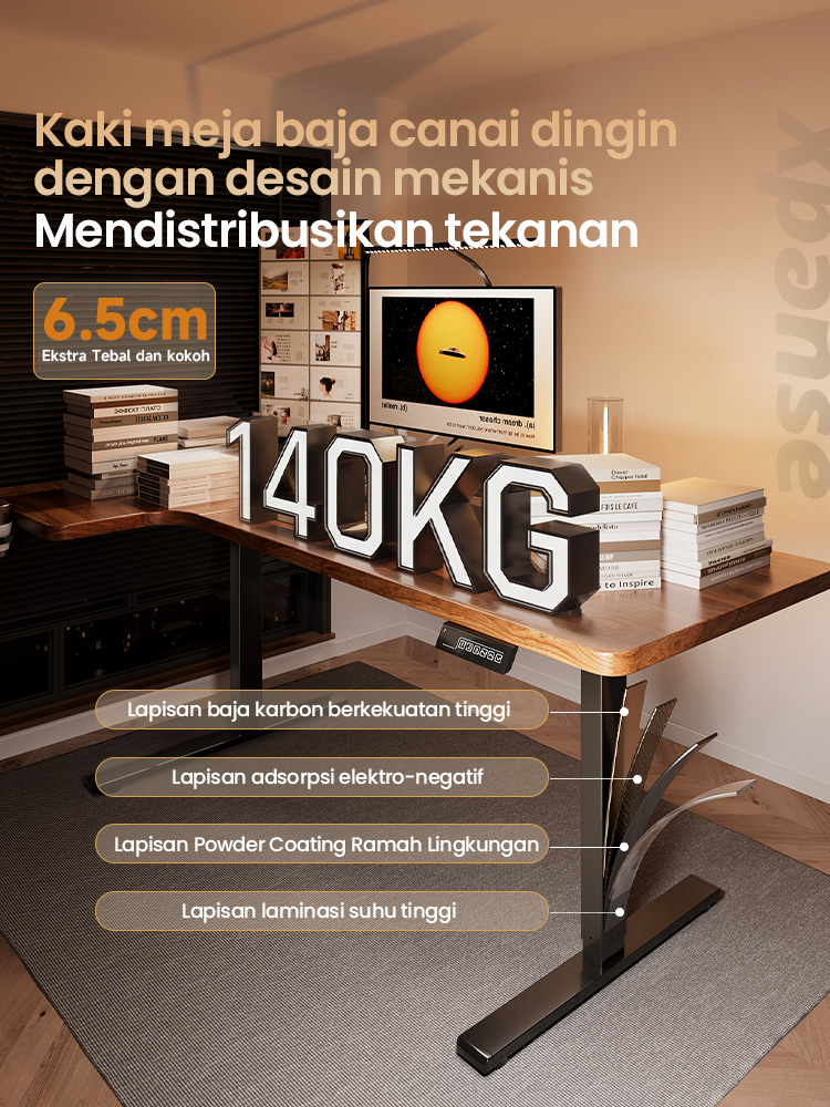 Jual Xpanse Meja L Elektrik Adjustable Desk Ganti Baru Meja Kerja Sudut ...