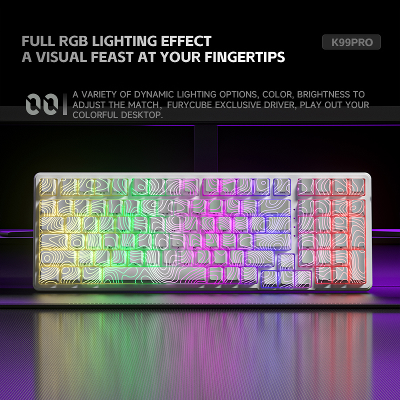 Jual K99 PRO Wireless Mechanical Keyboard with Macro RGB Gasket ...