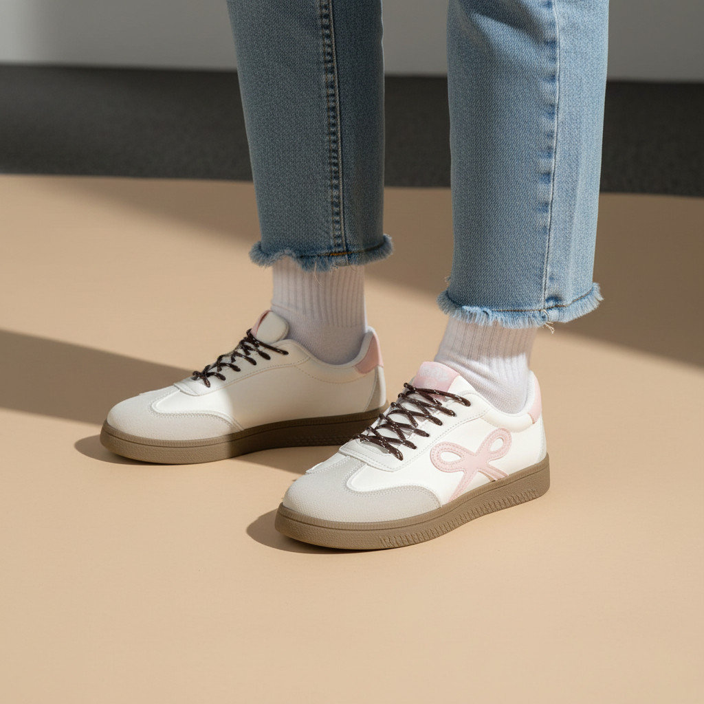 Jual Sepatu DNY Sepatu Wanita Simpel Pita Sneakers Cewek Tali Kekinian ...