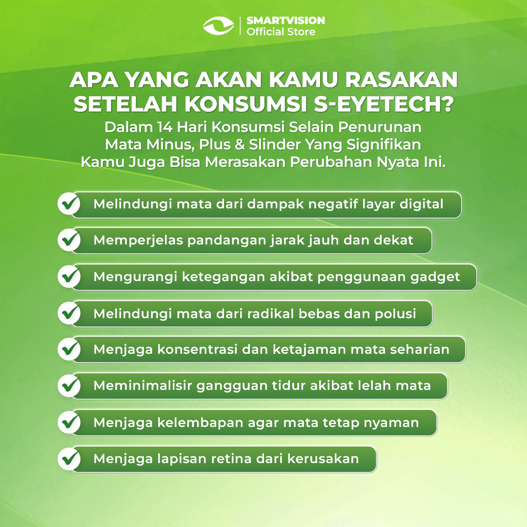 Jual Smart Vision - 1 Botol S-Eyetech 60 Kapsul | Obat Mata Minus ...