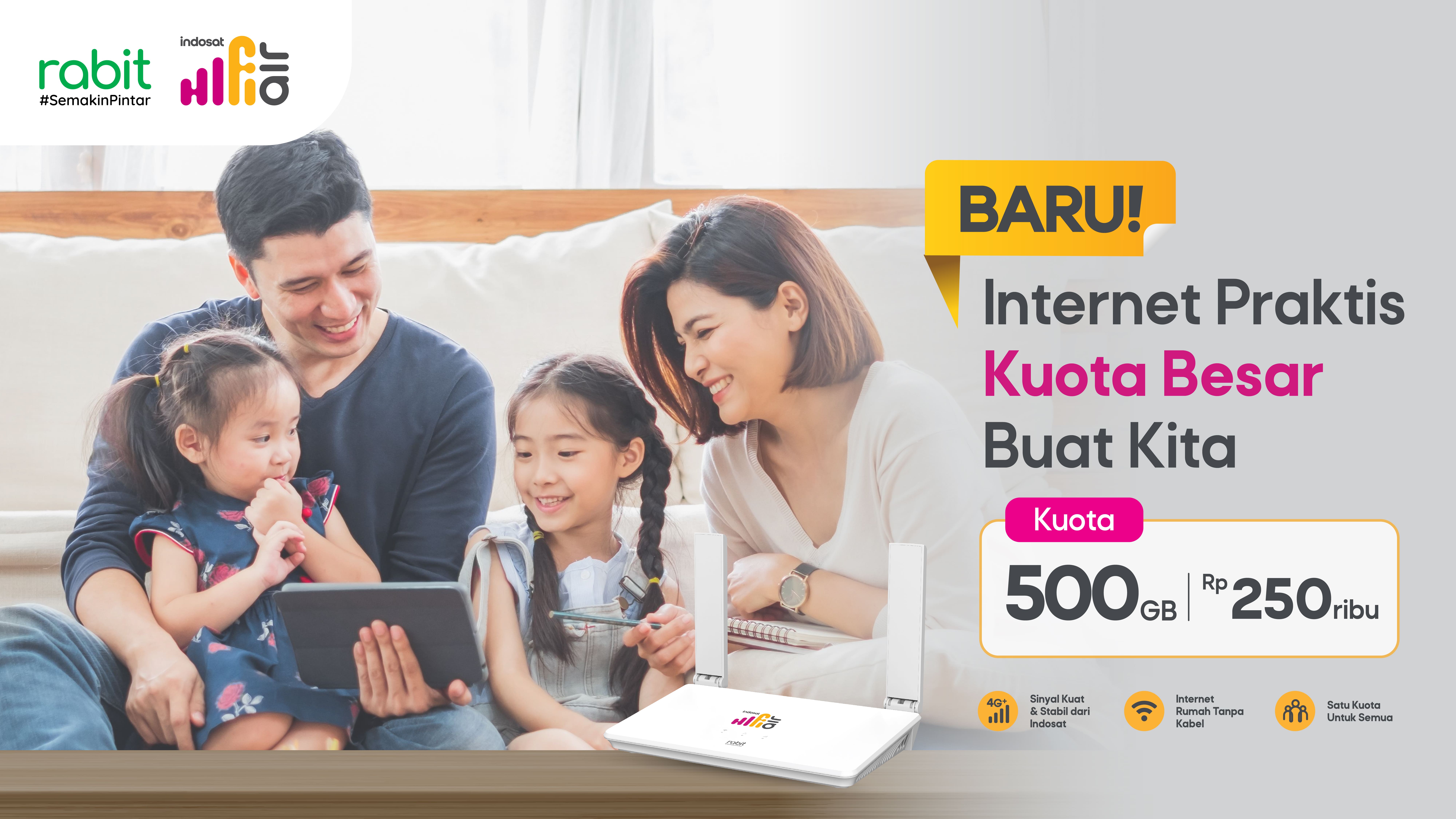 Jual RABIT CPE Modem Wifi Router 4G LTE Indosat Hifi Air - Router Wifi ...