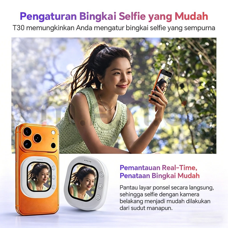 Jual Selfie Screen Monitor Vlog Magnetic Magsafe Dual Mode Wireless and ...