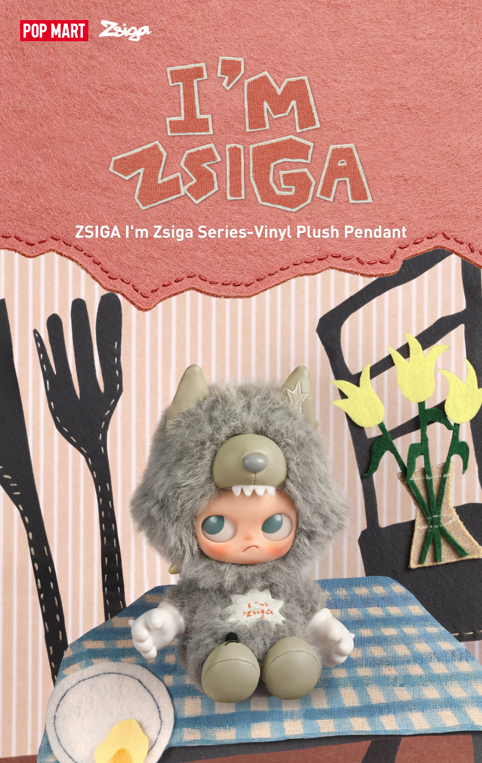 Jual POP MART ZSIGA I'm Zsiga Series - Vinyl Plush Pendant Blind Box ...