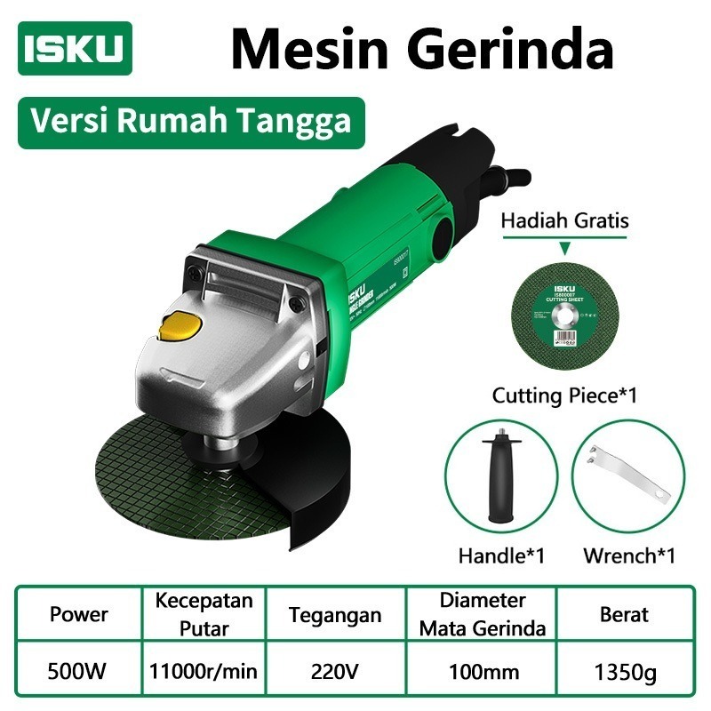 Jual ISKU Paket Power Tools 3 in 1 Mesin Bor Listrik 10mm Gerinda ...