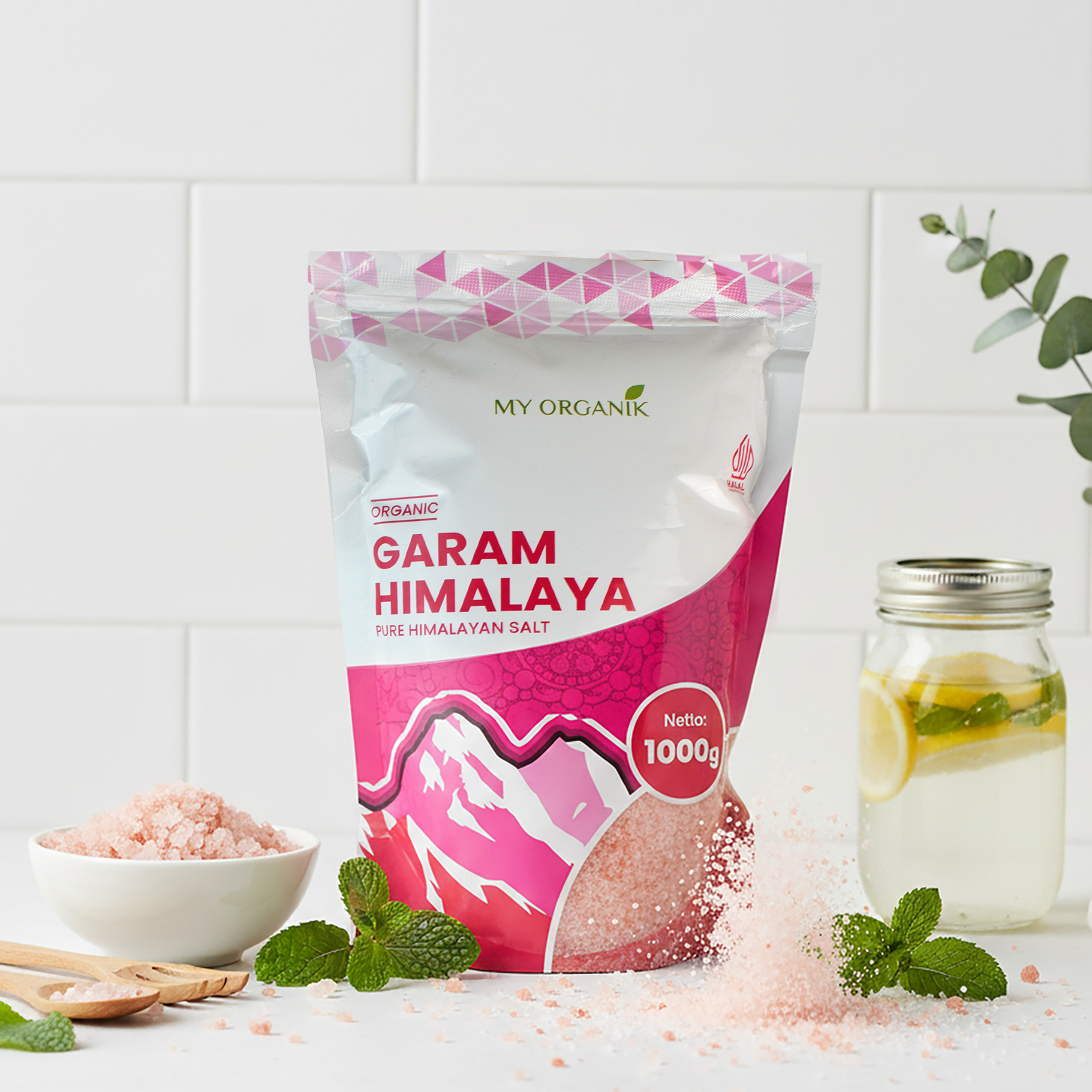 Jual My Organik Garam Pink Himalaya 1kg Garam Kesehatan Garam Terapi ...