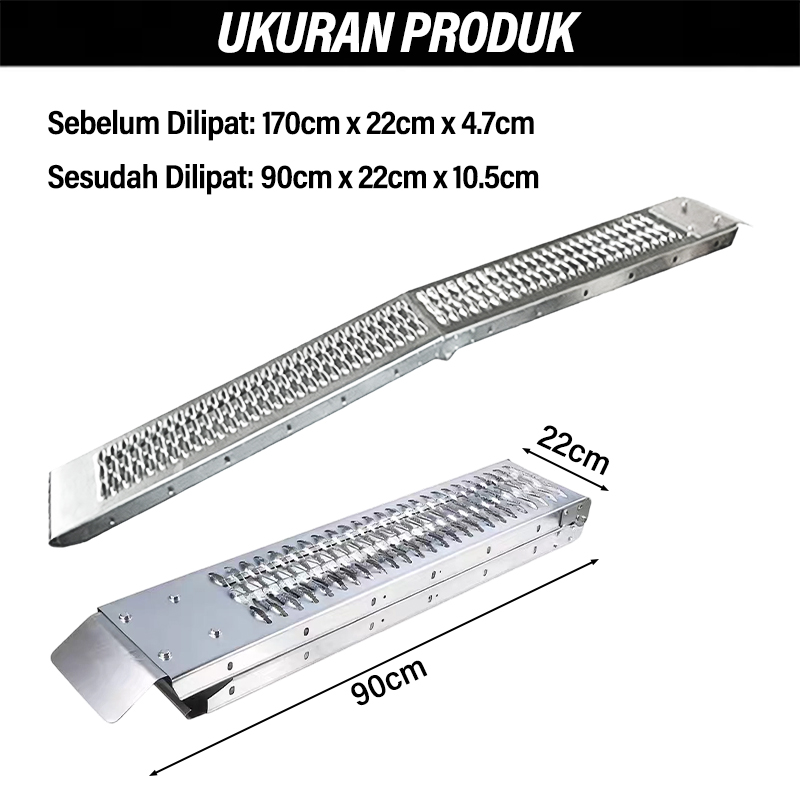 Jual RAMP ALUMINIUM LIPAT UNTUK BONGKAR MUAT/Dirtbike Loading Ramp ...