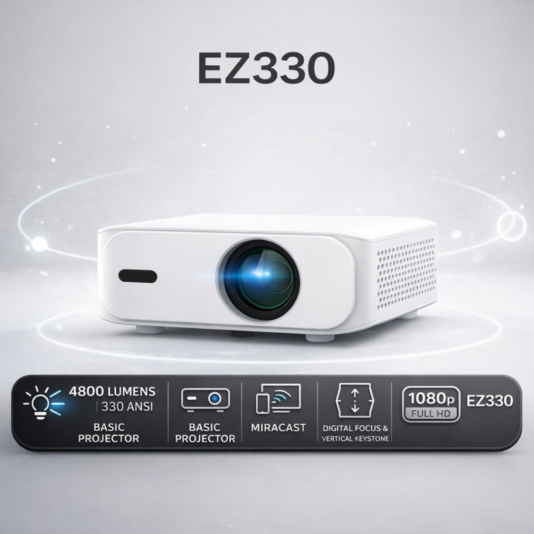 Jual EZZRALE EZ330 Proyektor 330 ANSI | Basic Projector 1080P Full HD ...