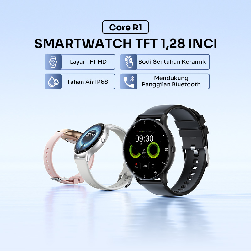 Jual ROBOT Smartwatch Core R1 Layar TFT 1.28 Inci Bluetooth Call IP68 ...