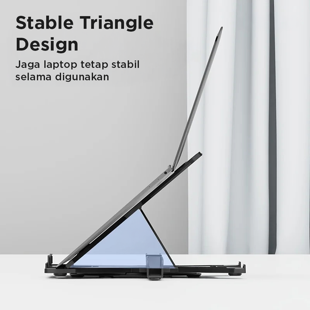 Jual Gexo Stand Laptop Adjustable A278 + Holder HP | Laptop Stand Lipat ...