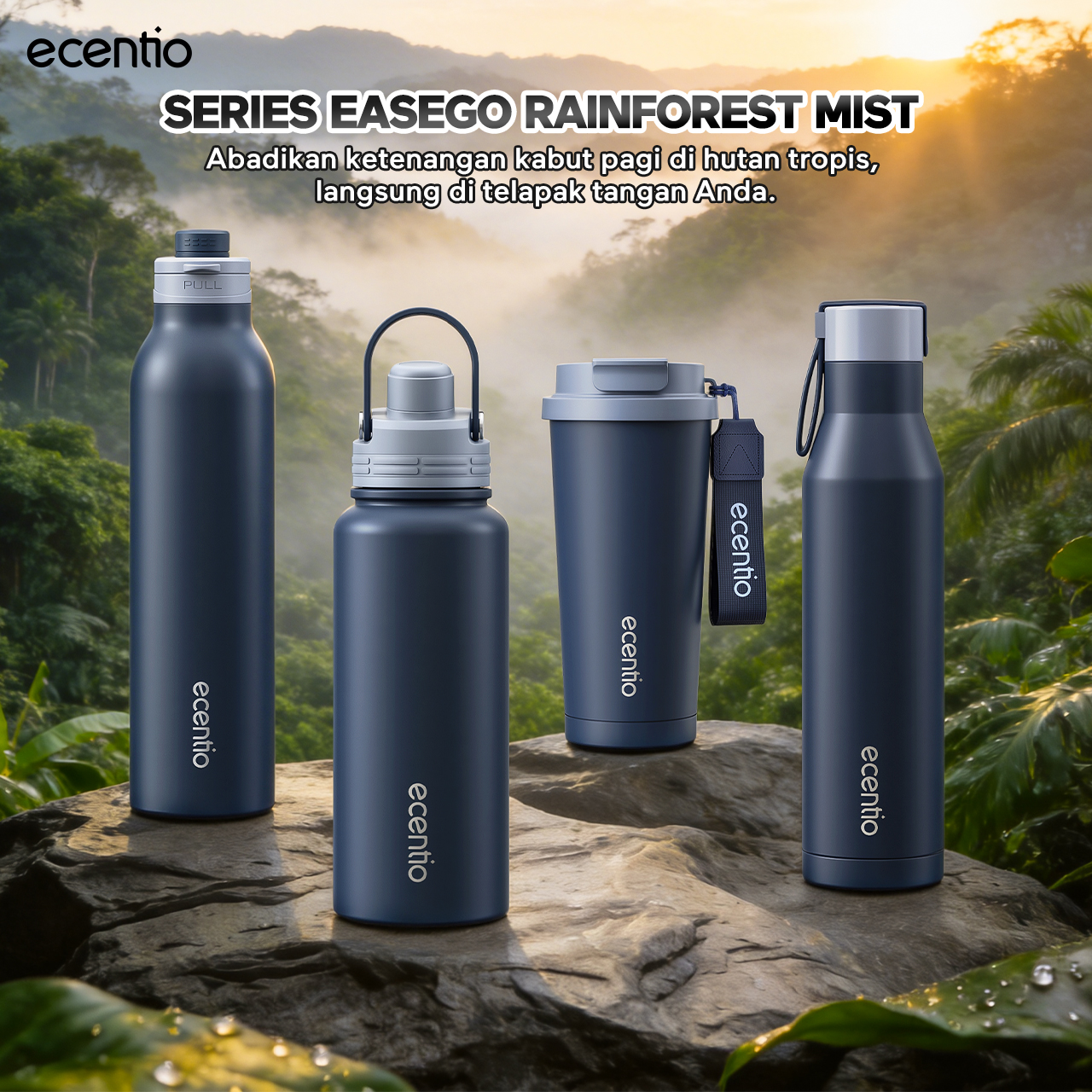 Jual [KOL Exclusive] ecentio Tumbler Premium Stainless Vacuum 530ml ...