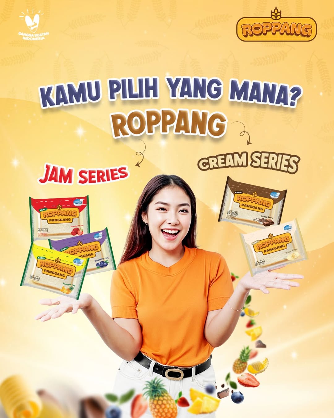 Jual Roti Roppang [1 DUS ISI 60 PCS] - Roti Susu Lembut Camilan Sehat ...