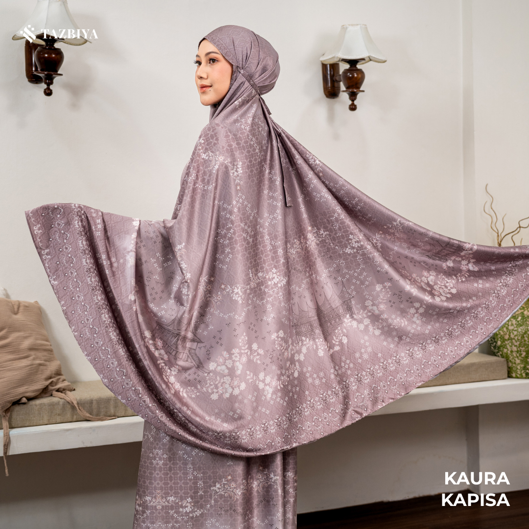 Jual TAZBIYA - Mukena Silk KAURA Series (Mukena Dewasa Motif Nusantara ...