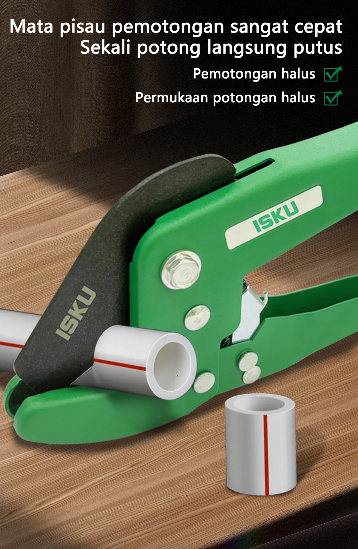 Jual ISKU Gunting pipa PVC Cutter Bahan baja paduan PVC Pipe Cutter ...