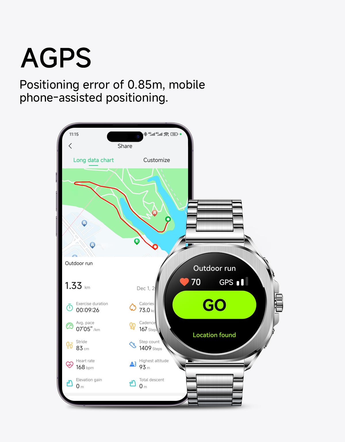 Jual [ 1 ATM ] NEW Aolon Cube Smartwatch AGPS Pelacak Kesehatan ...