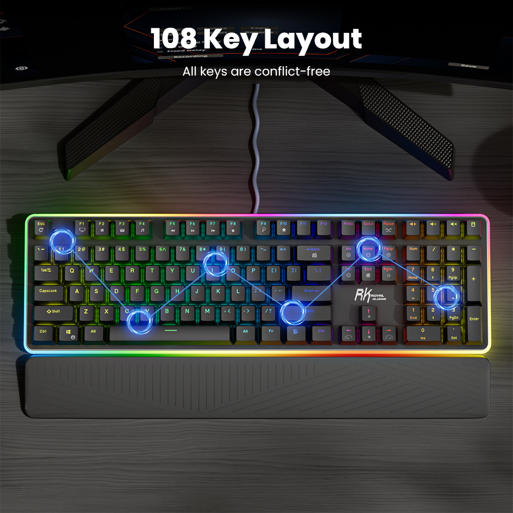 Jual Royal Kludge Rk918 Full Rgb Backlit Wired Mechanical Keyboard ...