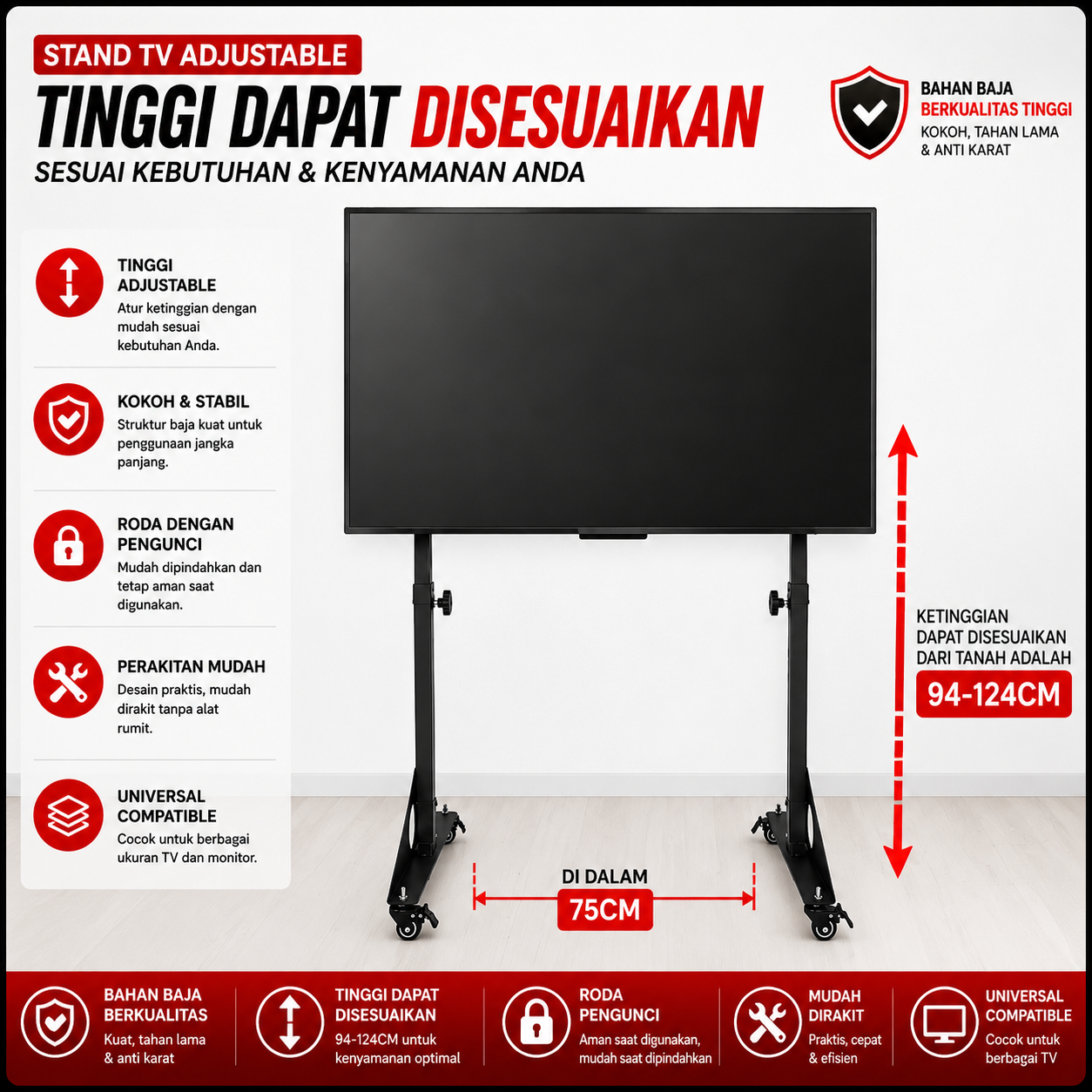 Jual Universal Monitor Display Hanger Cockpit Racing Steering Wheel ...