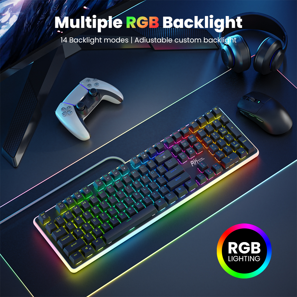 Jual Royal Kludge Rk918 Full Rgb Backlit Wired Mechanical Keyboard ...