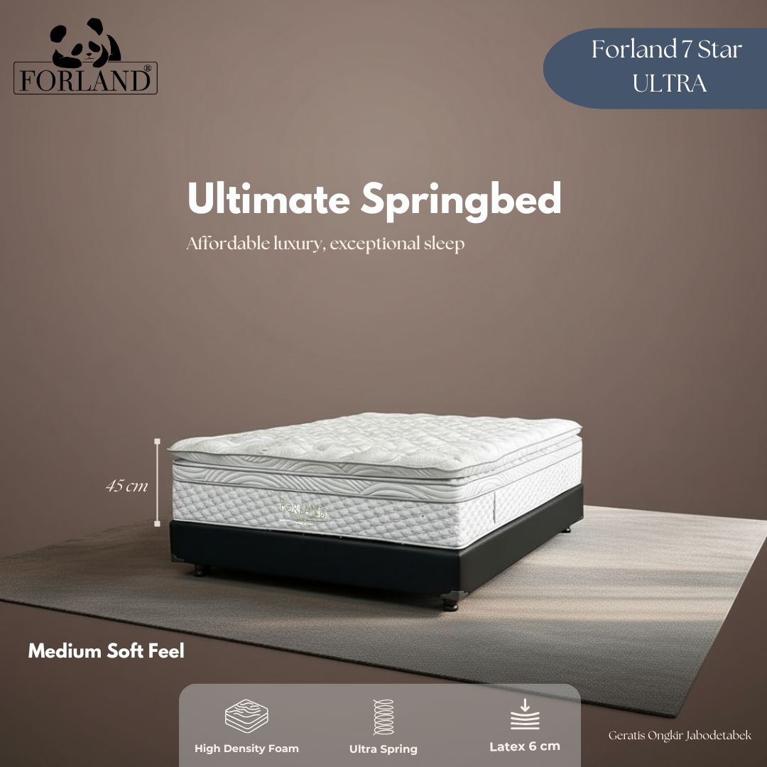 Jual Forland 7 Star Ultra Springbed Natural Latex Pocket Spring ...