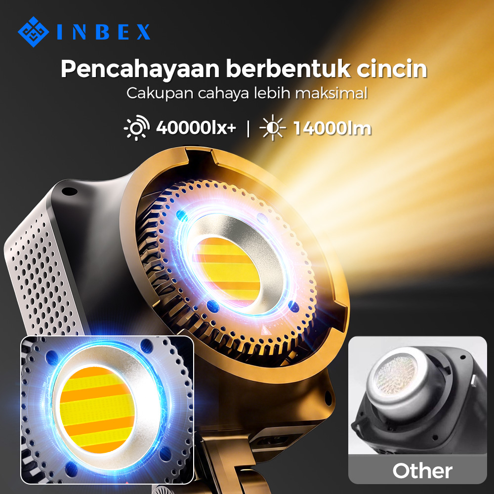 Jual INBEX Lighting IL100Pro Lampu Live streaming Softbox Lighting COB ...