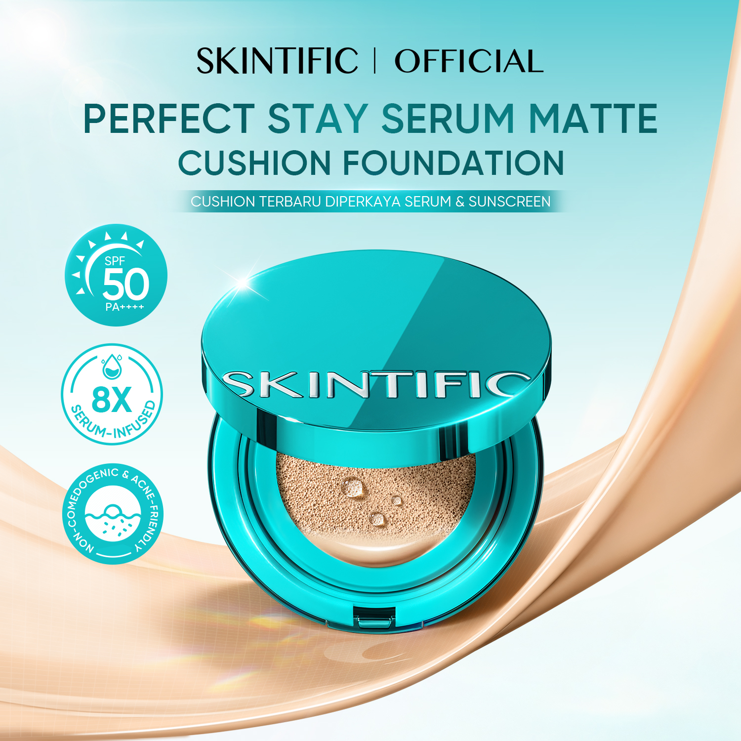 Jual NEW LAUNCH | SKINTIFIC - SPF 50+ PA++++ Perfect Stay Serum Matte ...