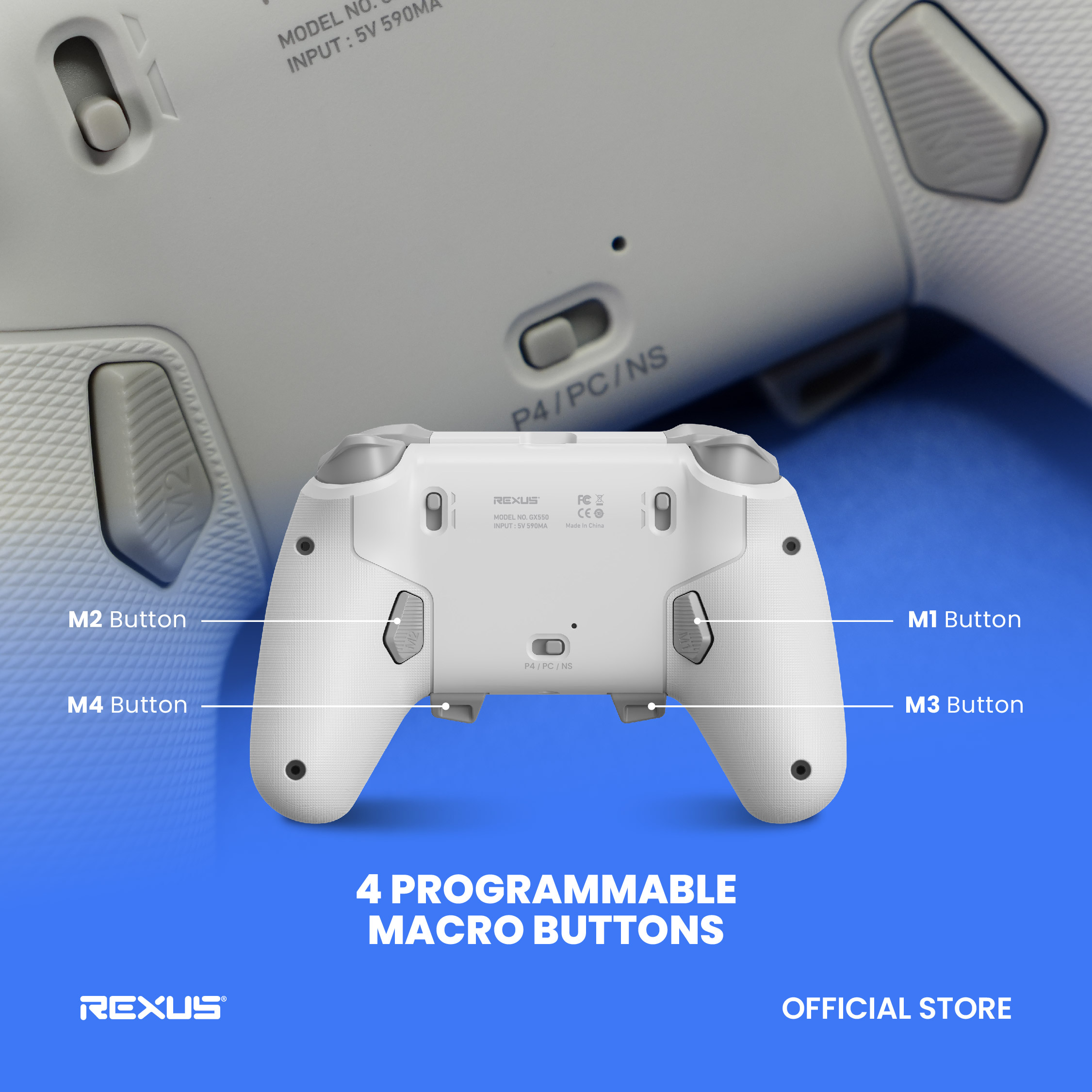 Jual [Exclusive Shopee] Rexus Gladius GX550 Gamepad Wireless Controller ...