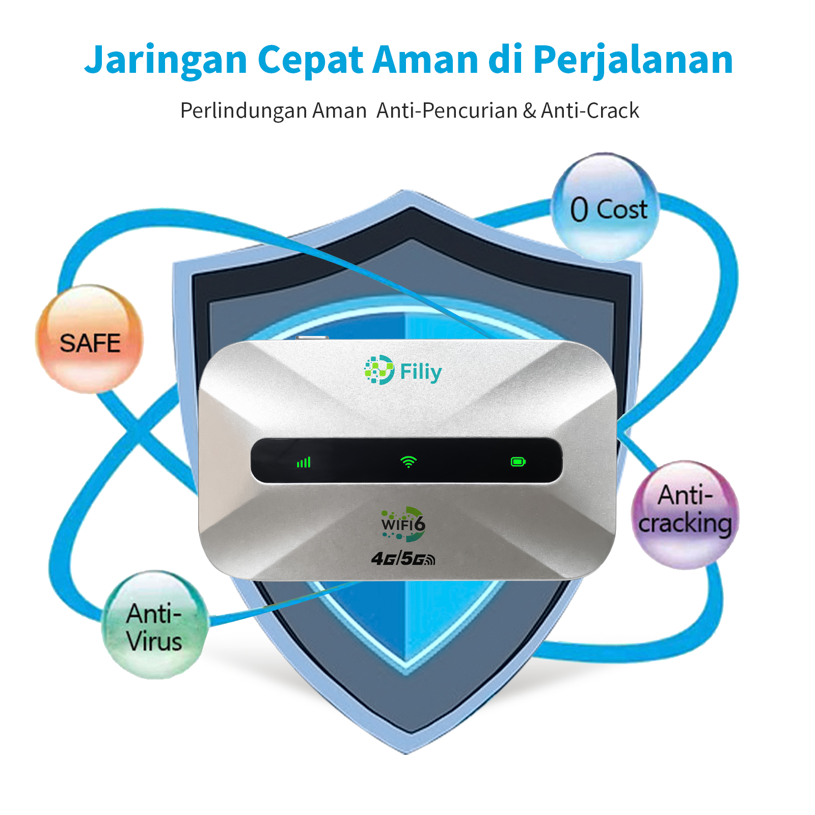 Jual Filiy M806 Pocket Wifi 4G/5G LTE 300Mbps Portable Modem Unlock All ...
