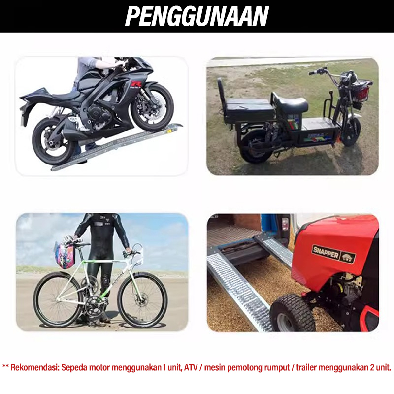 Jual RAMP ALUMINIUM LIPAT UNTUK BONGKAR MUAT/Dirtbike Loading Ramp ...