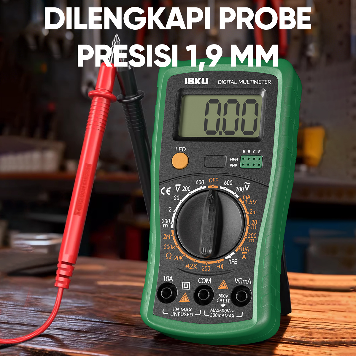 Jual ISKU Multimeter Digital Avometer Multitester Layar Backlight HD ...