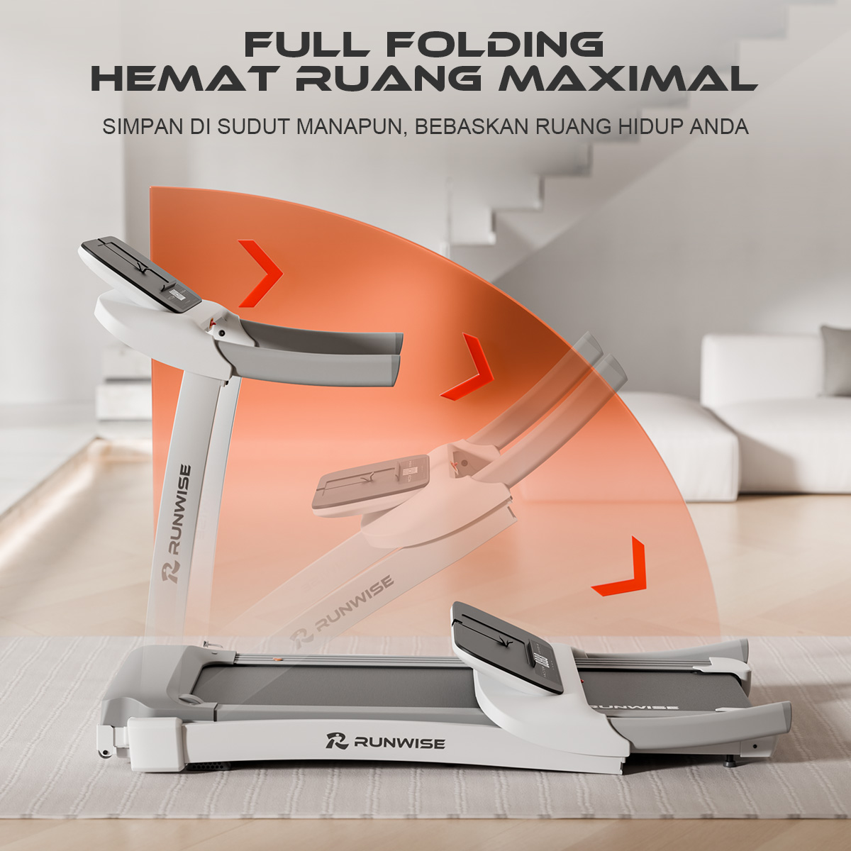 Jual RUNWISE R7PRO Treadmill Untuk Rumah - Alat Olahraga Dengan Motor ...