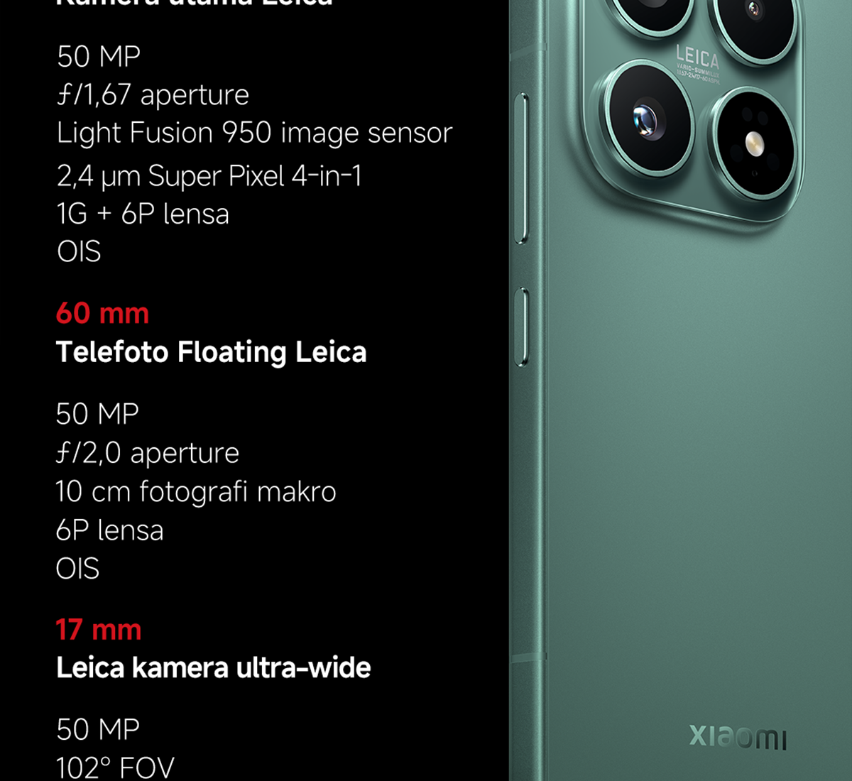 Jual Xiaomi 17 (12GB/256GB) (12GB/512GB) Lensa Optik Leica Summilux ...