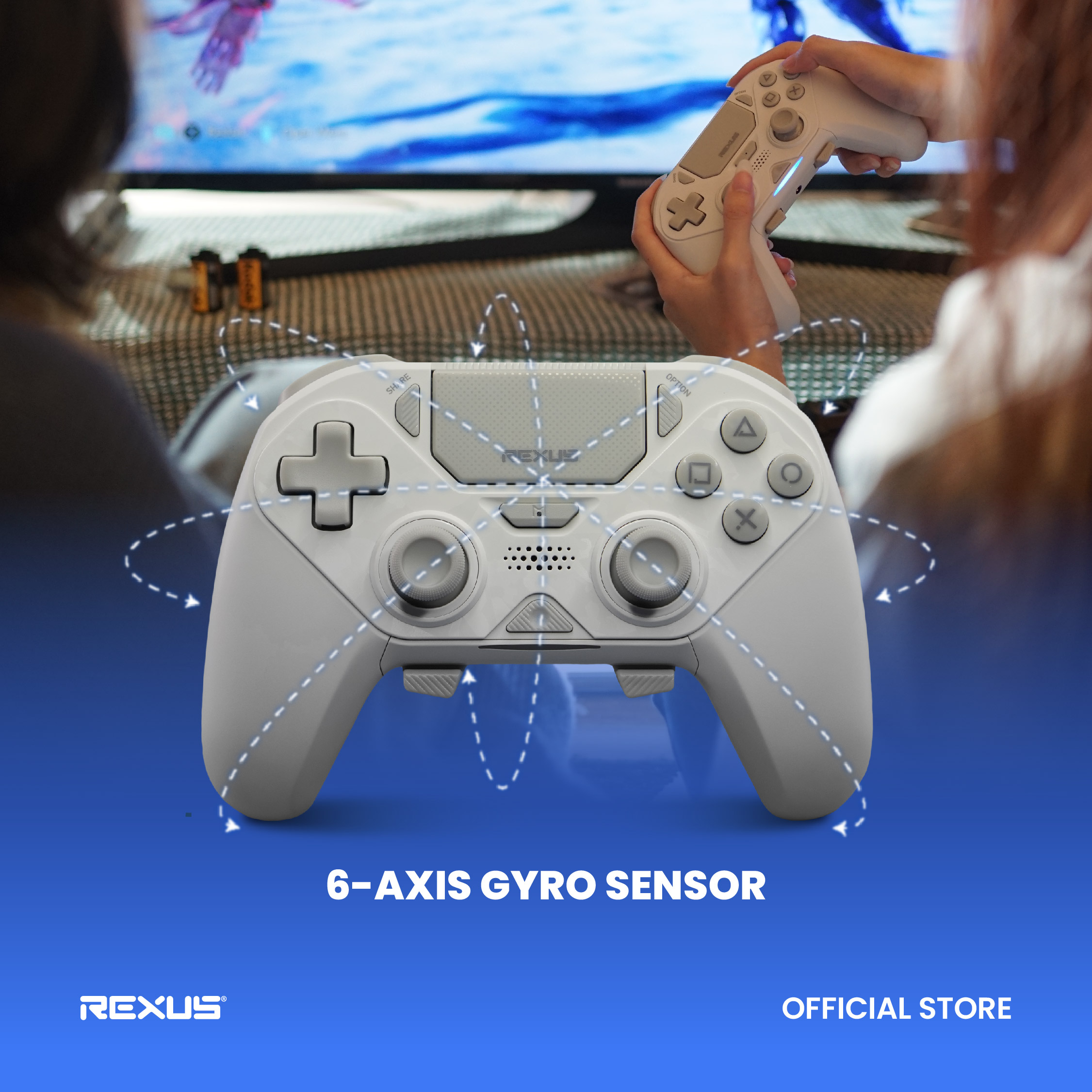 Jual [Exclusive Shopee] Rexus Gladius GX550 Gamepad Wireless Controller ...