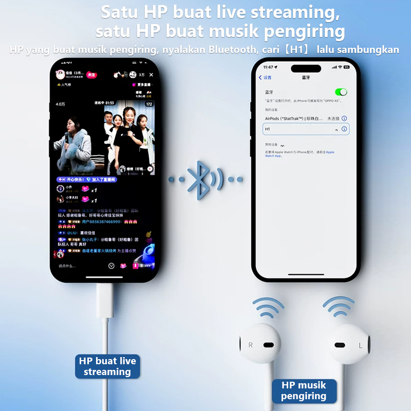 Jual NETPAC H1 Plus live soundcard Kabel Type C Kartu Suara Bawaan ...