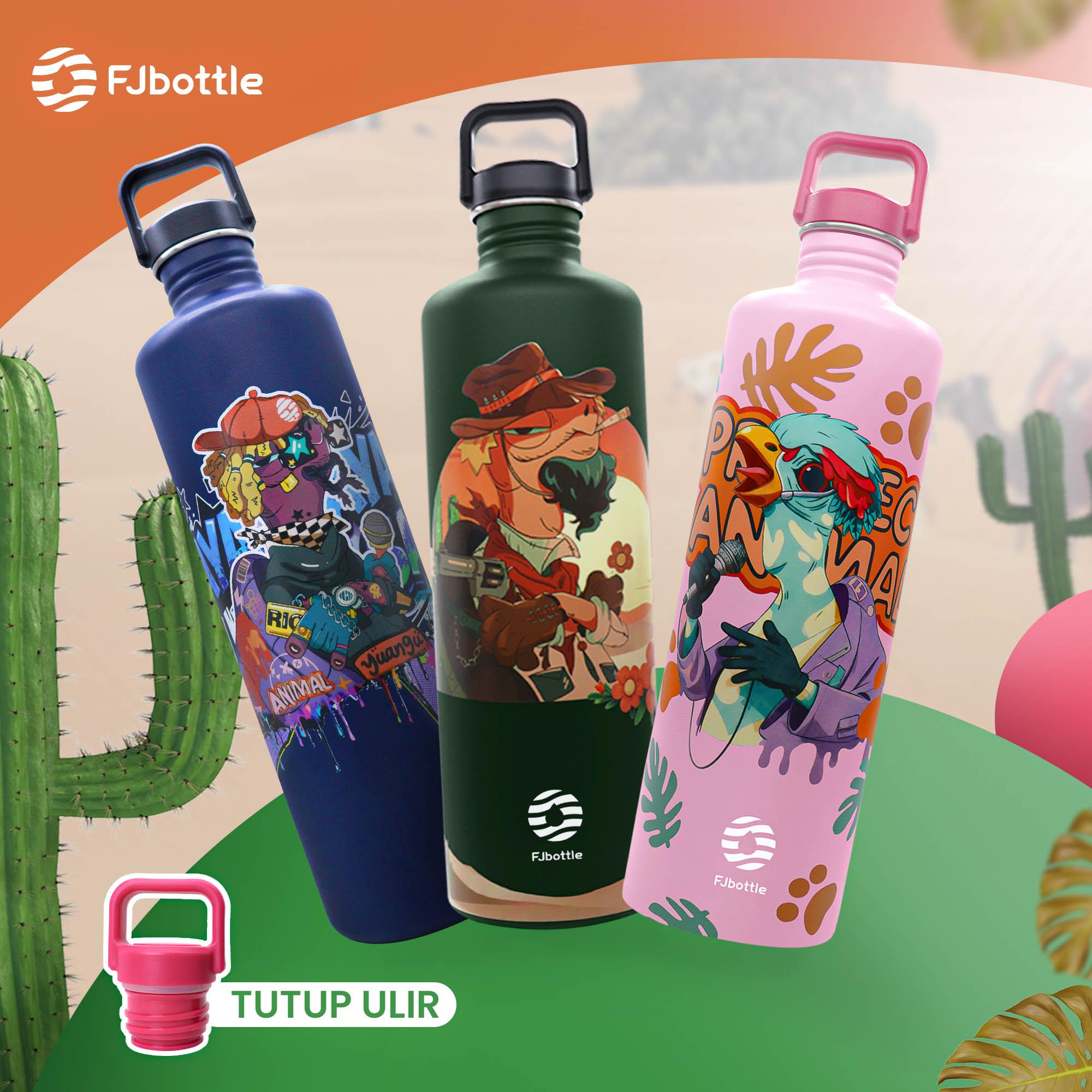 Jual FJbottle - {FREE POUCH} Botol Minum Olahraga Botol Stainless Steel ...