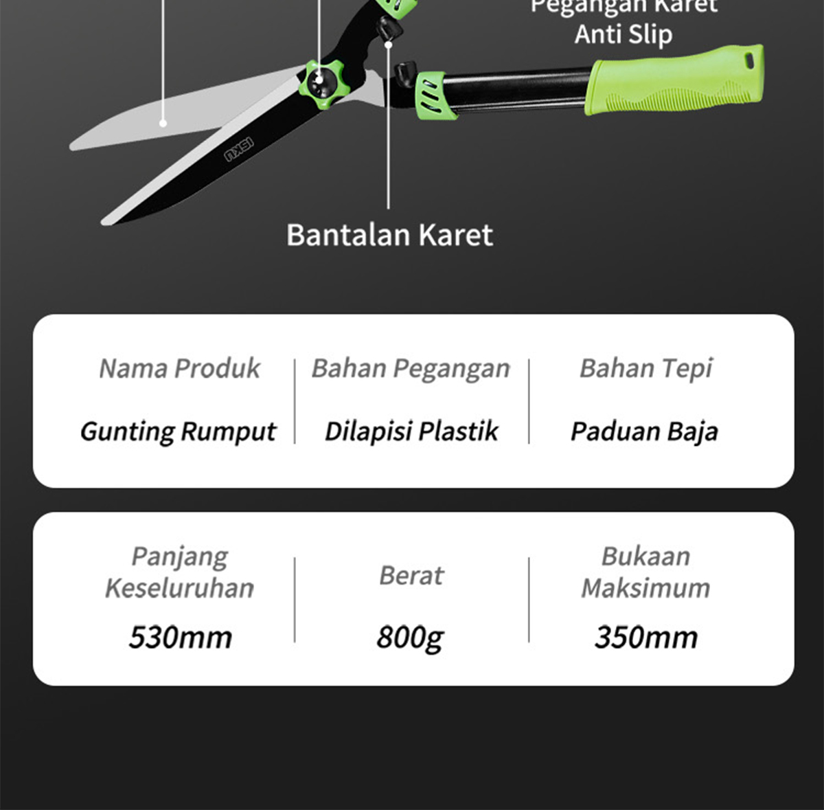 Jual ISKU Gunting Rumput Taman Gunting tanaman gunting pangkas daun ...