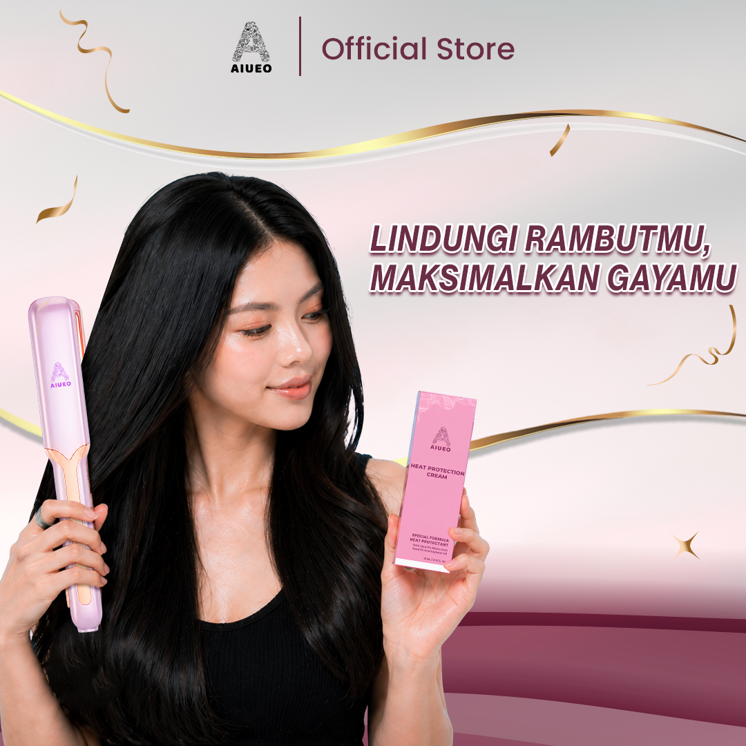 Jual AIUEO Catokan Rambut Rosi 459 & Heat Protection Cream 21ML - 3in1 ...