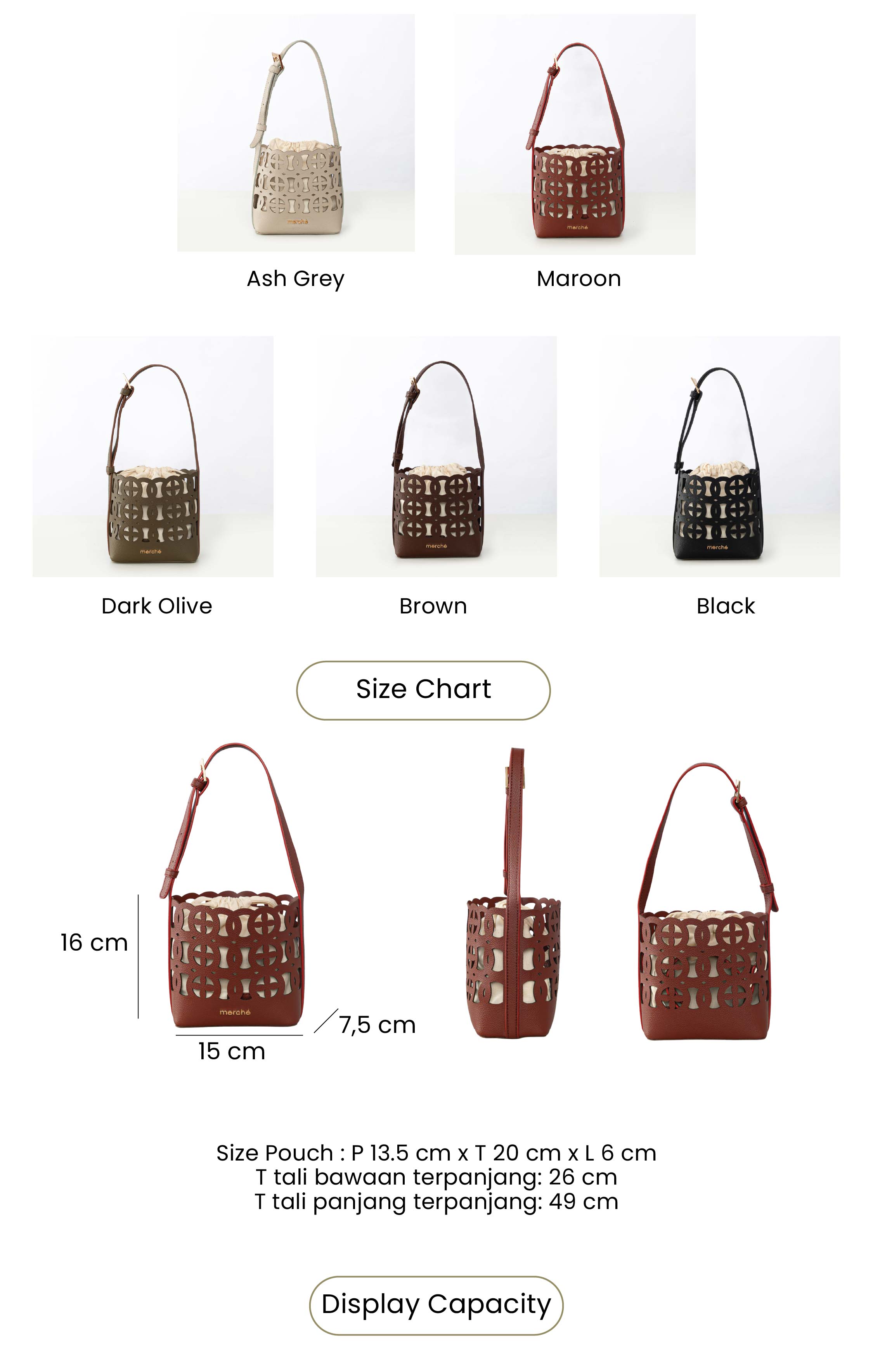 Jual Merche Tas Selempang Wanita Eve Bucket Mini Bag | Shopee Indonesia