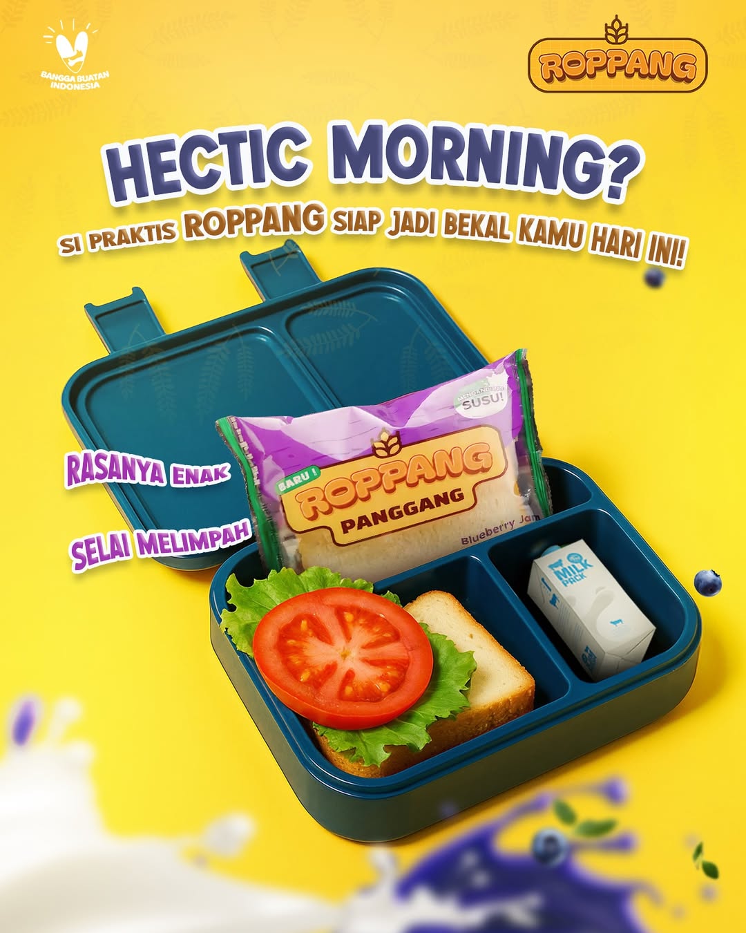 Jual Roppang Rasa Blueberry Jam [1 Pack Isi 5 Pcs] – Roti Panggang Isi ...
