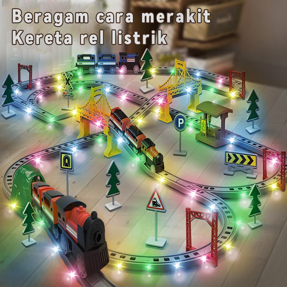 Jual 3DPRINTING Mainan Anak Kereta Api Set Perakitan Listrik Miniatur ...
