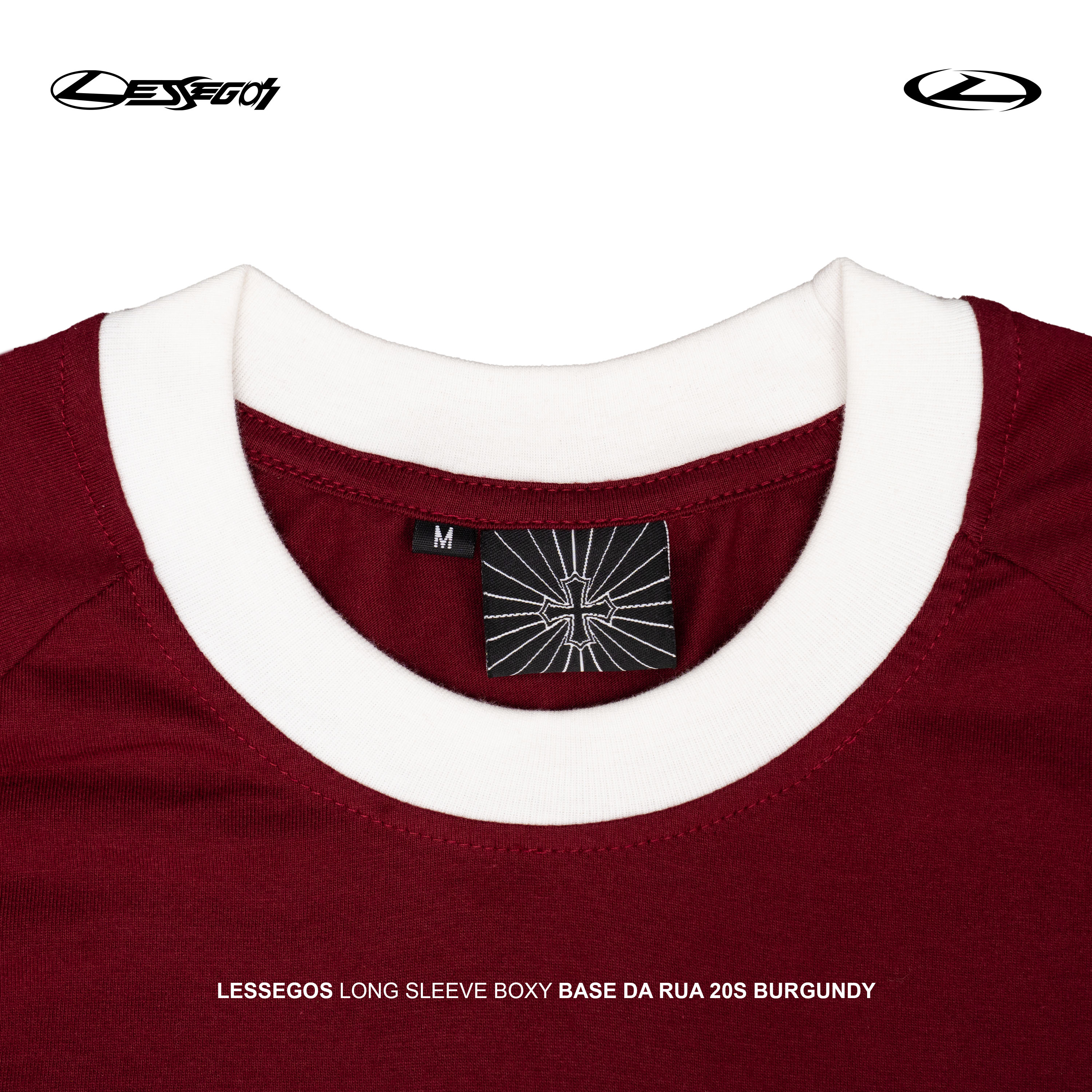 Jual Lessegos Longsleeve Boxy Base Da Rua 20s Burgundy | Shopee Indonesia